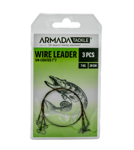 Armada Tafs 20 cm 15 lbs Black Coated 1*7 Wire 3-pack