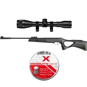 Snowpeak GR800S 4,5mm+ 4X32 AO med parallaxj inkl. Ammunition