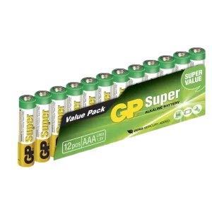 GP Super AA Batterier 12-P