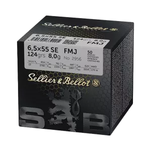 Sellier & Bellot 6,5x55 FMJ 124grs/8g