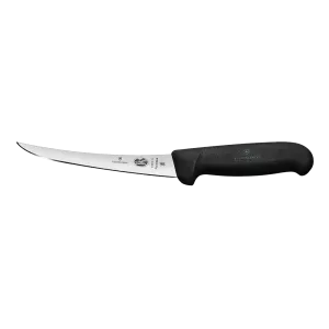 Victorinox Urbeningskniv, 15 cm, svart Fibrox smalt flexibel