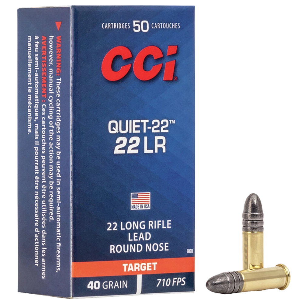 CCI 22 LR Quiet Target Ammo Lead