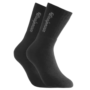 Woolpower Socks 2-pack Logo 400 Classic Black