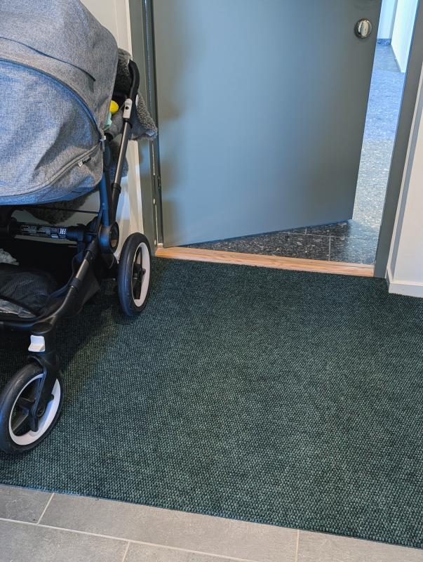 CleanStep Grön - Dörrmatta på metervara - 100cm bredd