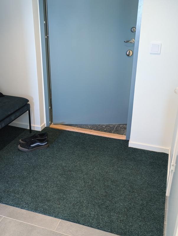 CleanStep Grön - Dörrmatta på metervara - 100cm bredd