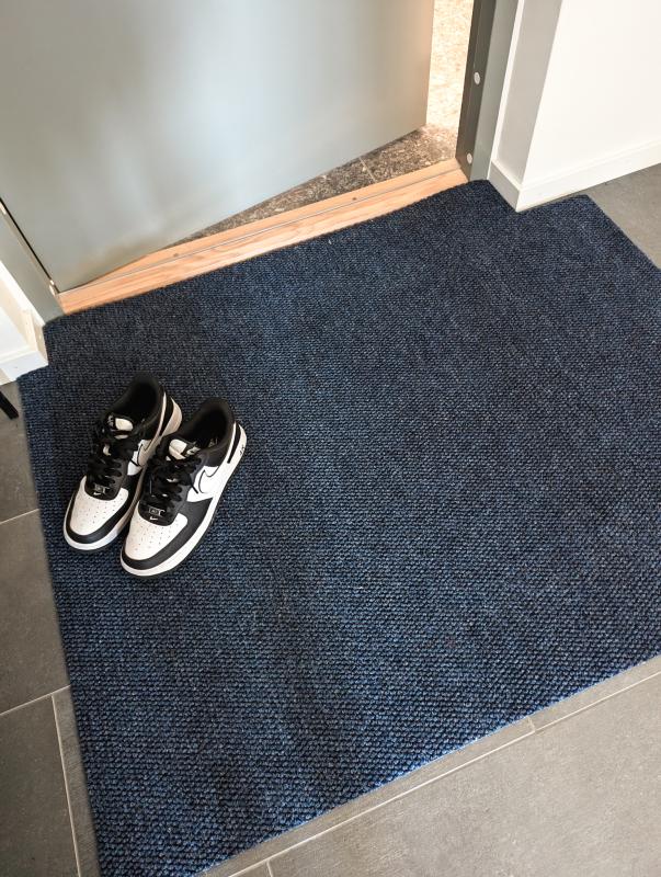 SmutsStopp Blå - Dörrmatta på metervara - 100cm bredd
