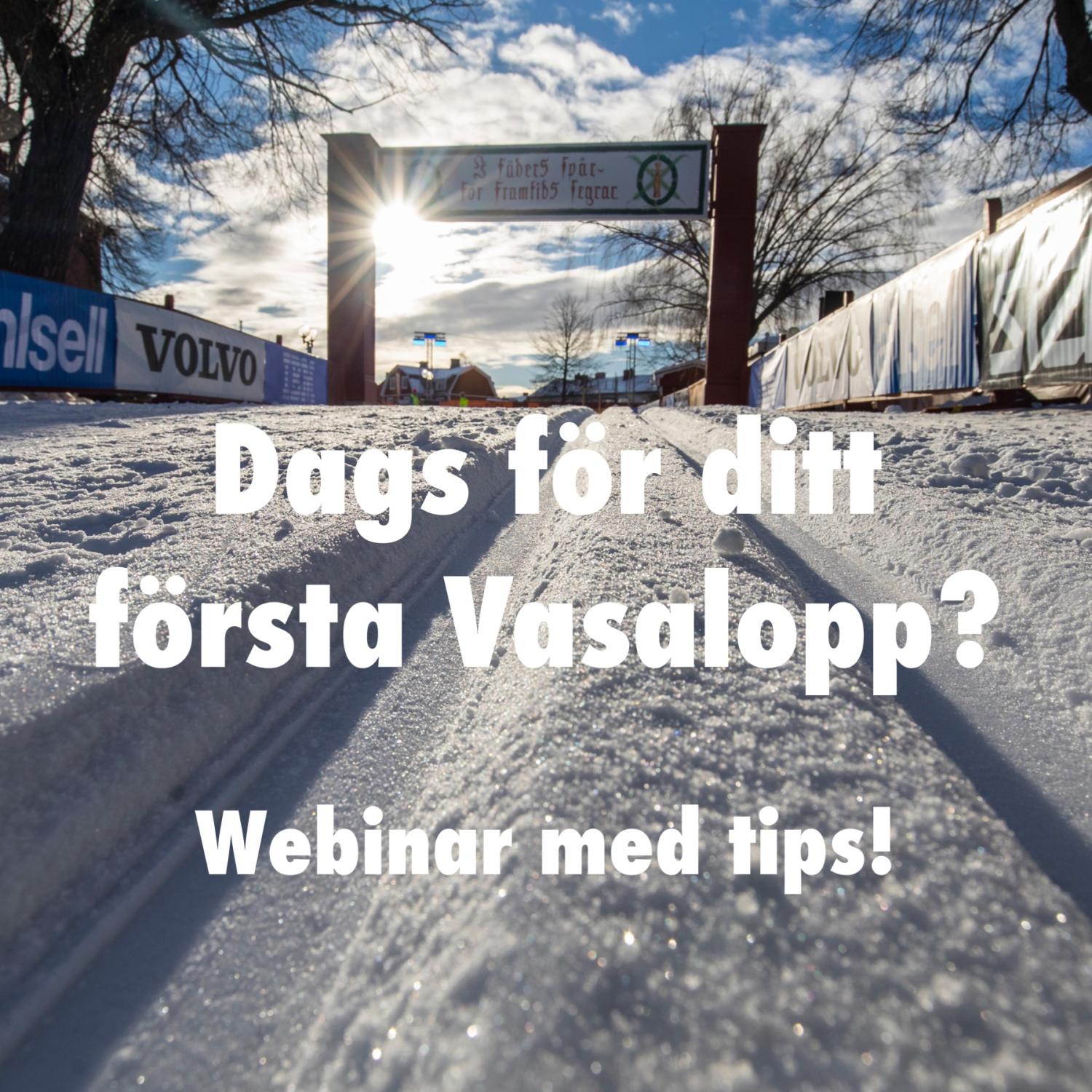 Dags för ditt första Vasalopp? Webinar med tips!