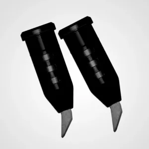 Asfaltsspetsar med dämpning - Svart