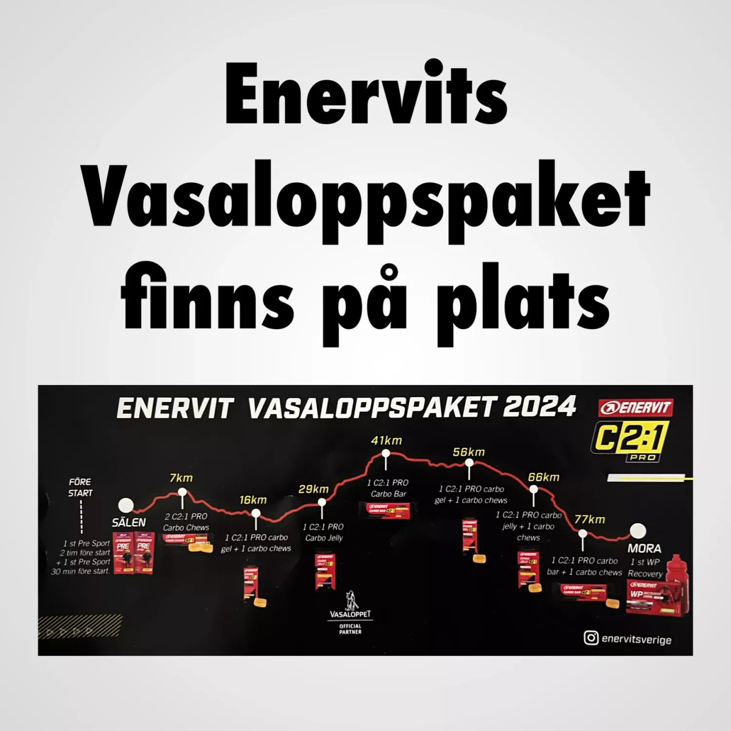 Dags att köpa Enervits Vasaloppspaket för 2024