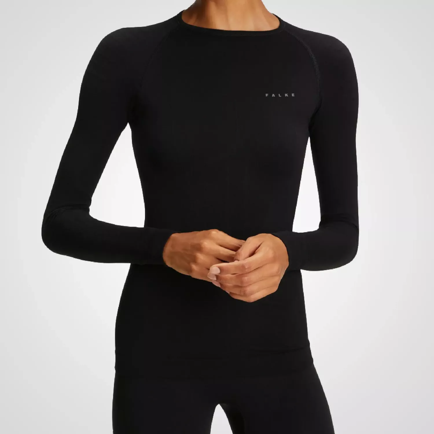 Falke - Warm Longsleeved Shirt Tight Women - Black XL
