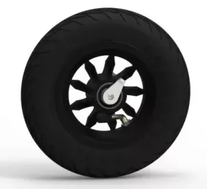 Komplett hjul med 9 ekrar Road Star backspärr