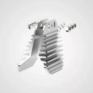 Bromspad med kylflänsar till 150 mm hjul