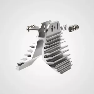 Bromspad med kylflänsar till 200 mm hjul