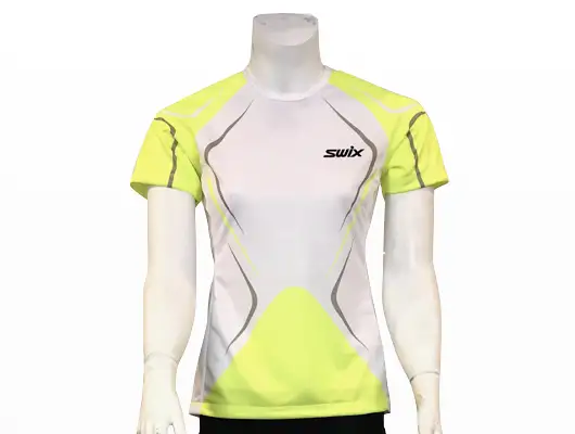 Swix Teknisk T-shirt (Vit/Gul) - Dam