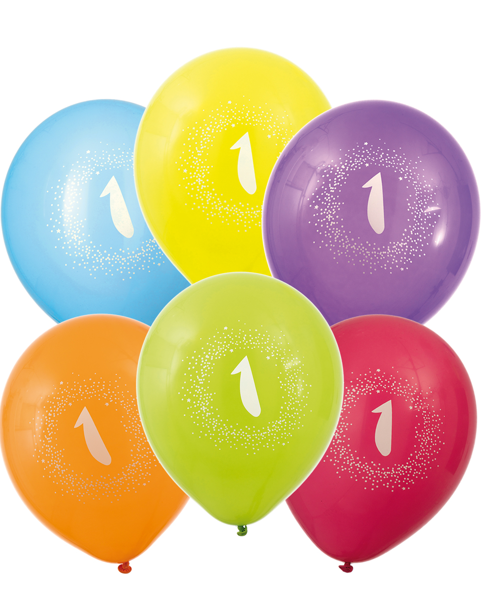 Ballonger 6-pack 1 år
