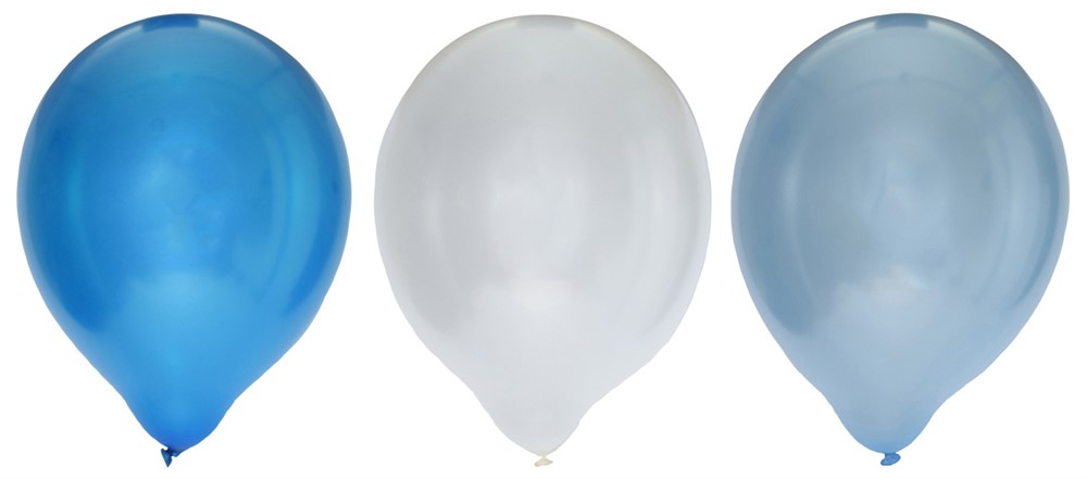 Ballonger 8-pack metallblå