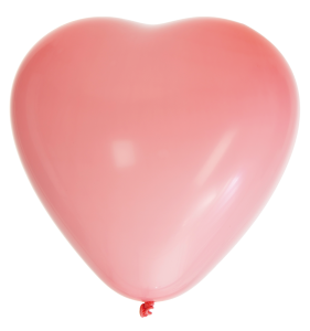 Ballonger 8-pack hjärta rosa