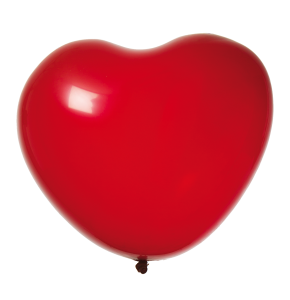Ballonger 8-pack hjärta röd