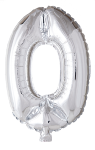 Folieballong 41 cm siffra 0