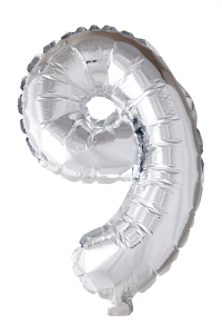 Folieballong 102 cm siffra 9