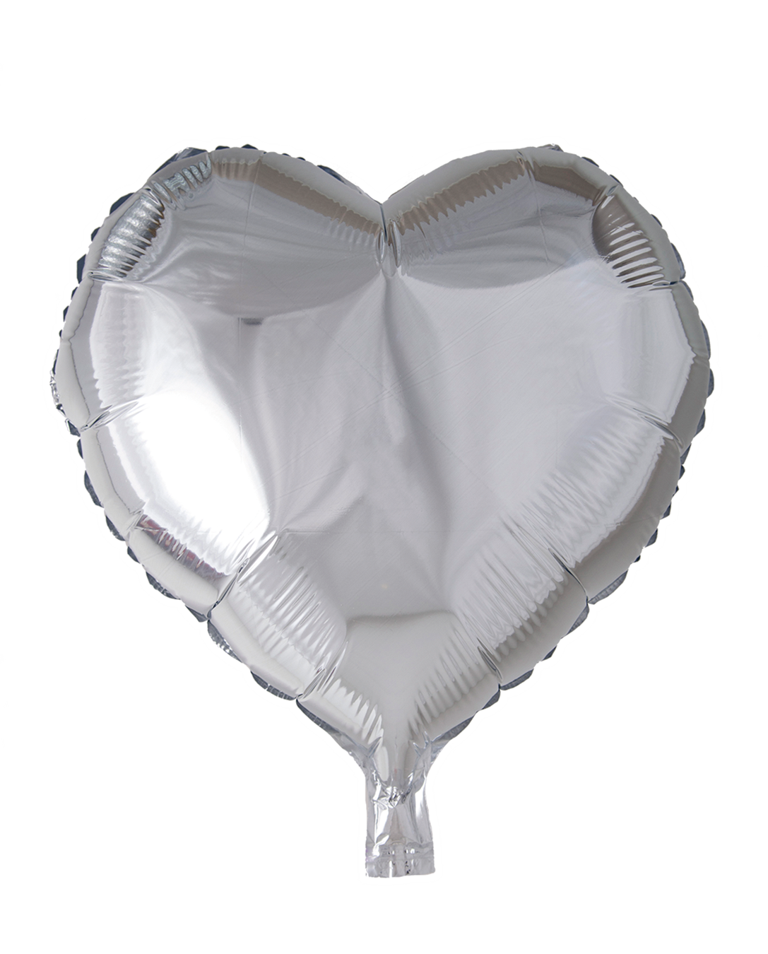 Folieballong Hjärta silver