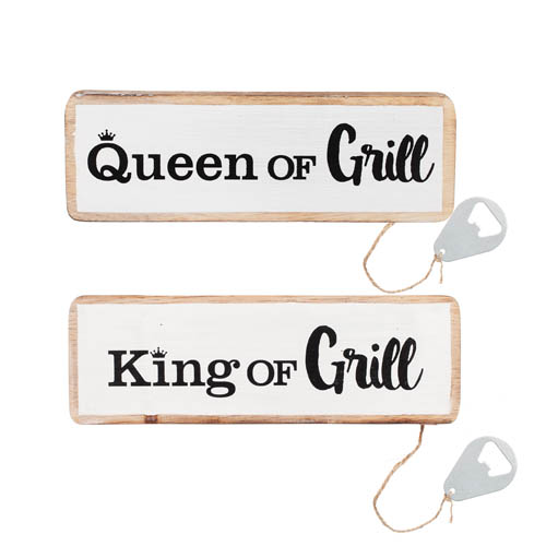 Skylt Queen/King of grill