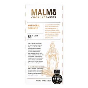 Malmö Chokladfabrik Apelsinskal 65%