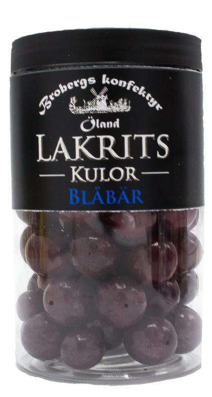 Brobergs lakritskulor - blåbär