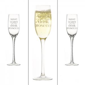 Champagneglas save water