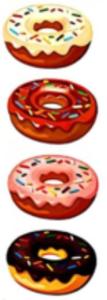 Barnplåster 24-pack donuts