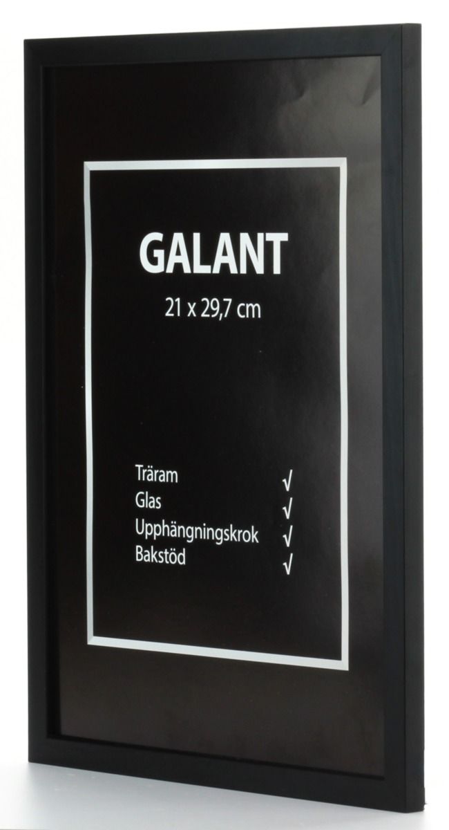 Galant svart 20x20
