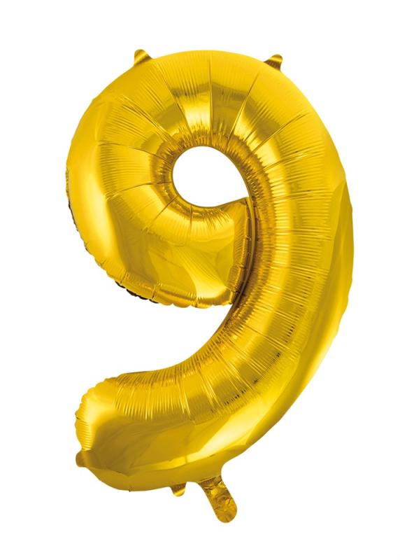 Folieballong 86 cm siffra 9