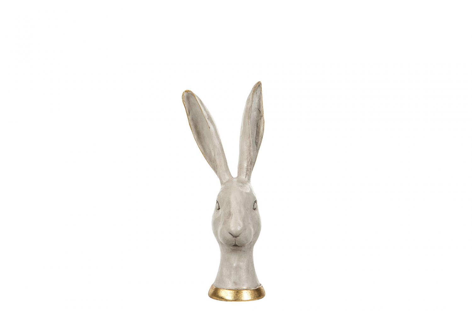 Hare vit/guld small