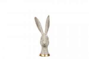 Hare vit/guld small