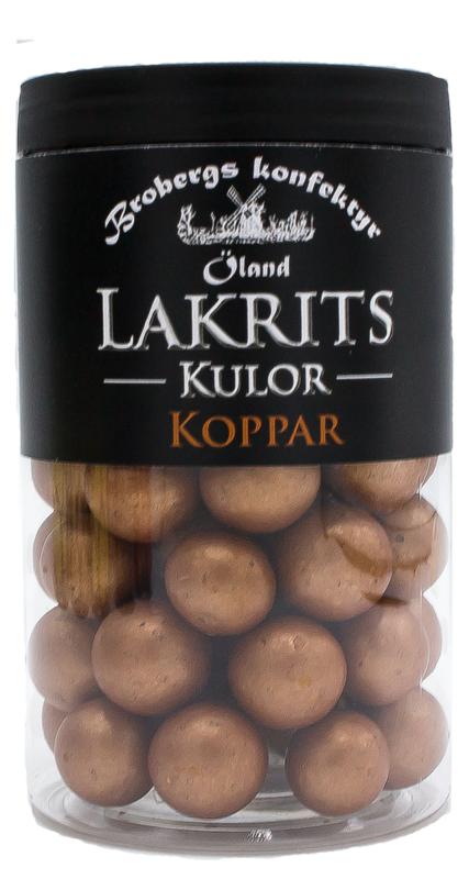 Brobergs lakritskulor - koppar