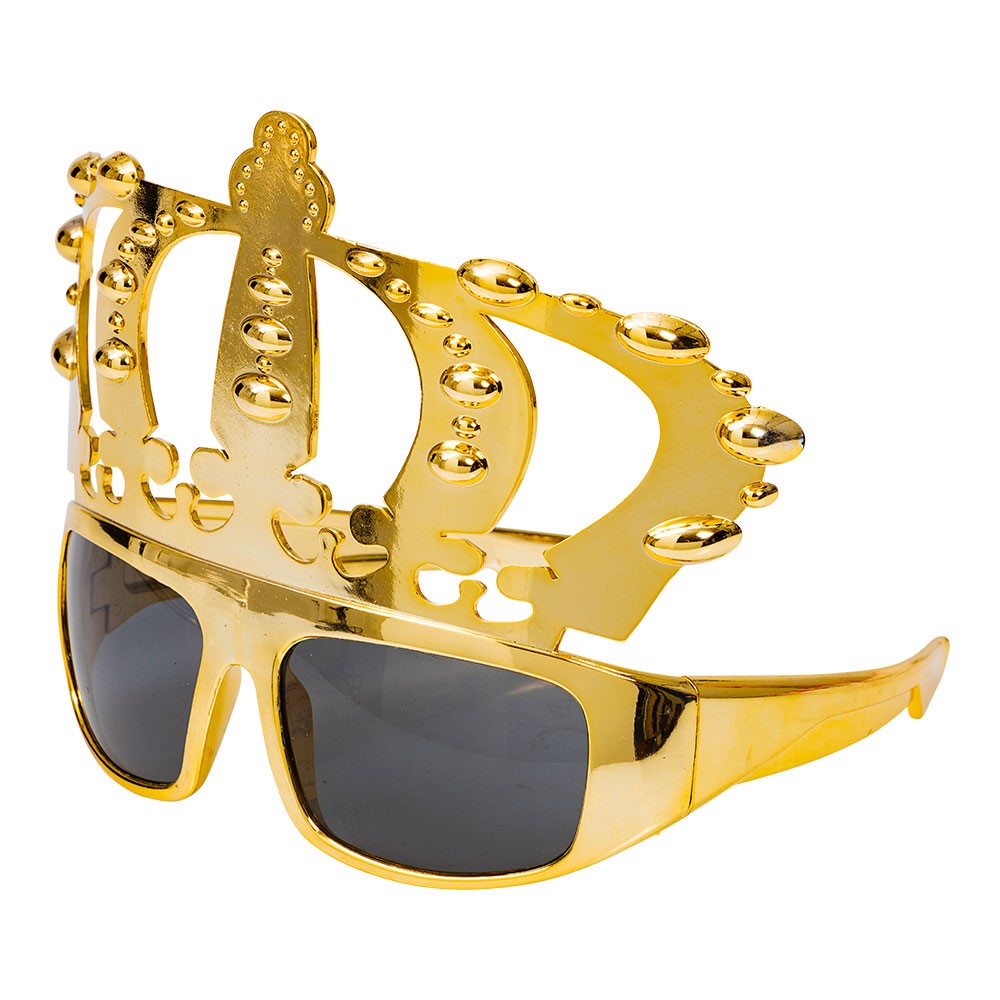 Glasögon med krona i guld