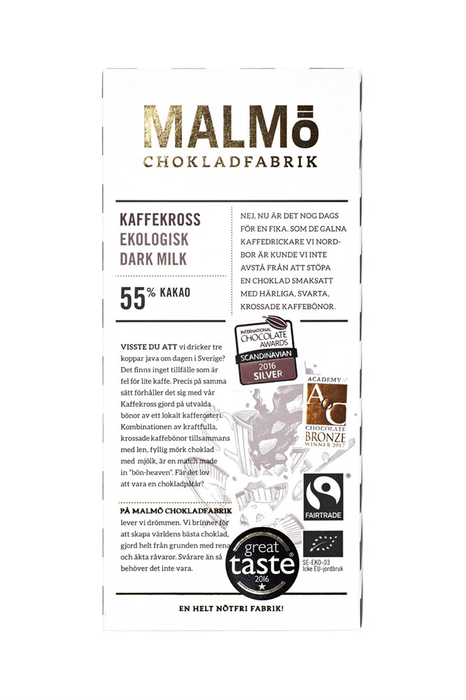 Malmö Chokladfabrik kaffekross 55%