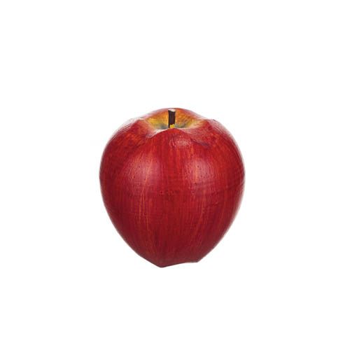 Rött äpple i trä