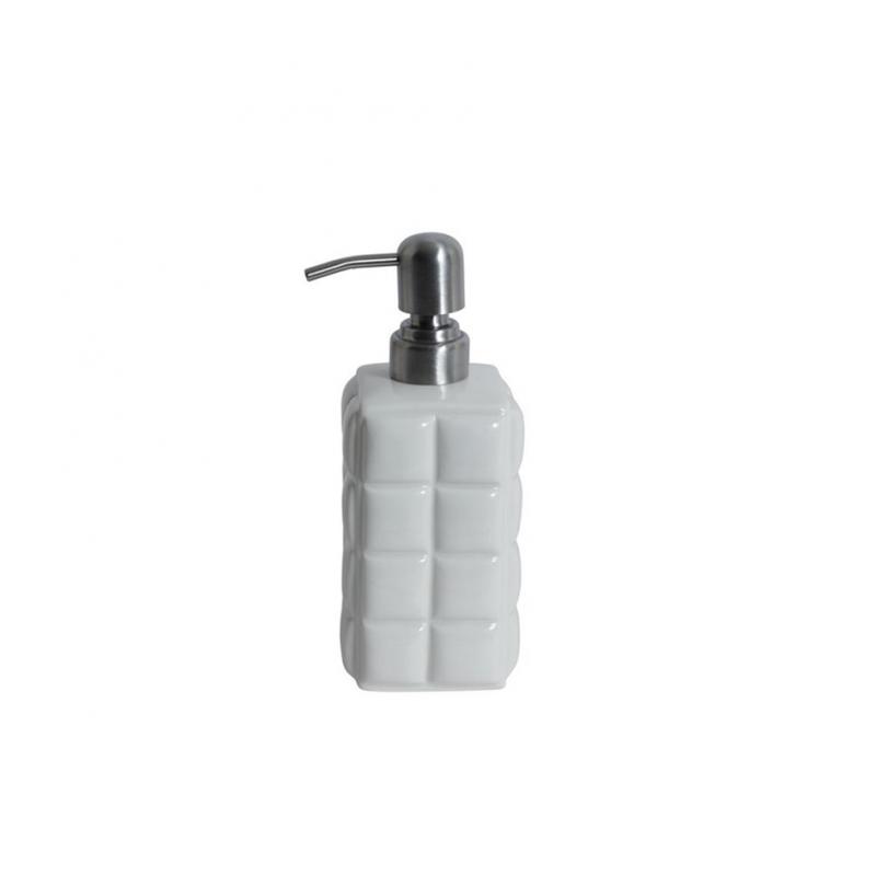 Tvålpump chess vit