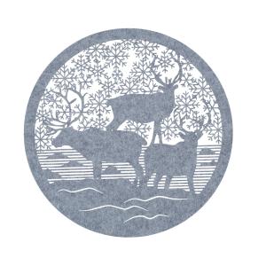 Bordstablett reindeer- grå