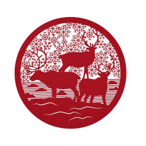 Bordstablett reindeer - röd