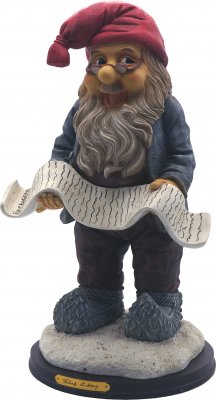 Stor tomte med önskelista