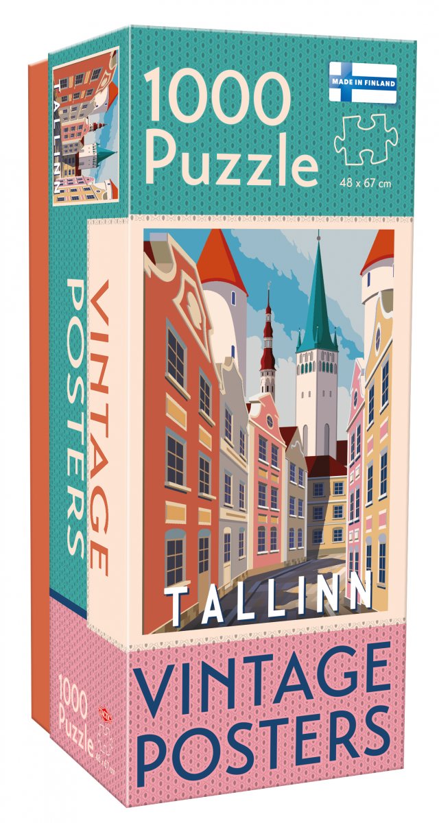 Pussel vintage cities: Tallinn 1000 bitar