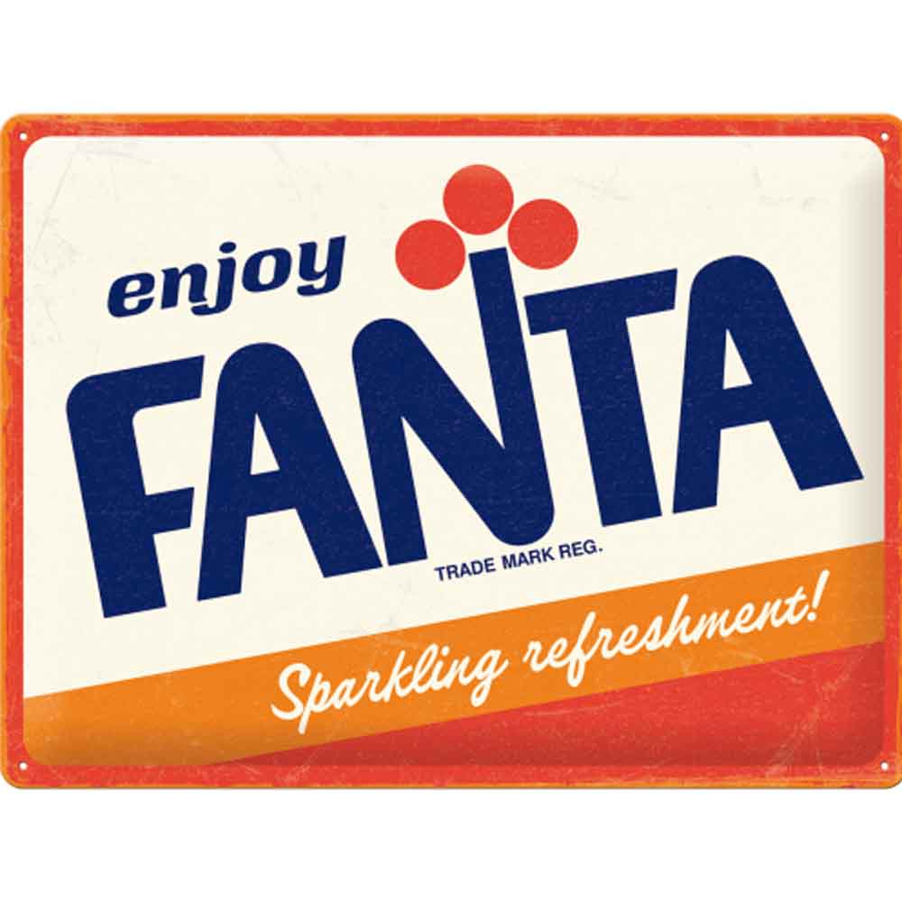 30 x 40 Nostalgic Art  Blechschild FANTA LOGO SPECIAL EDITION Neu 