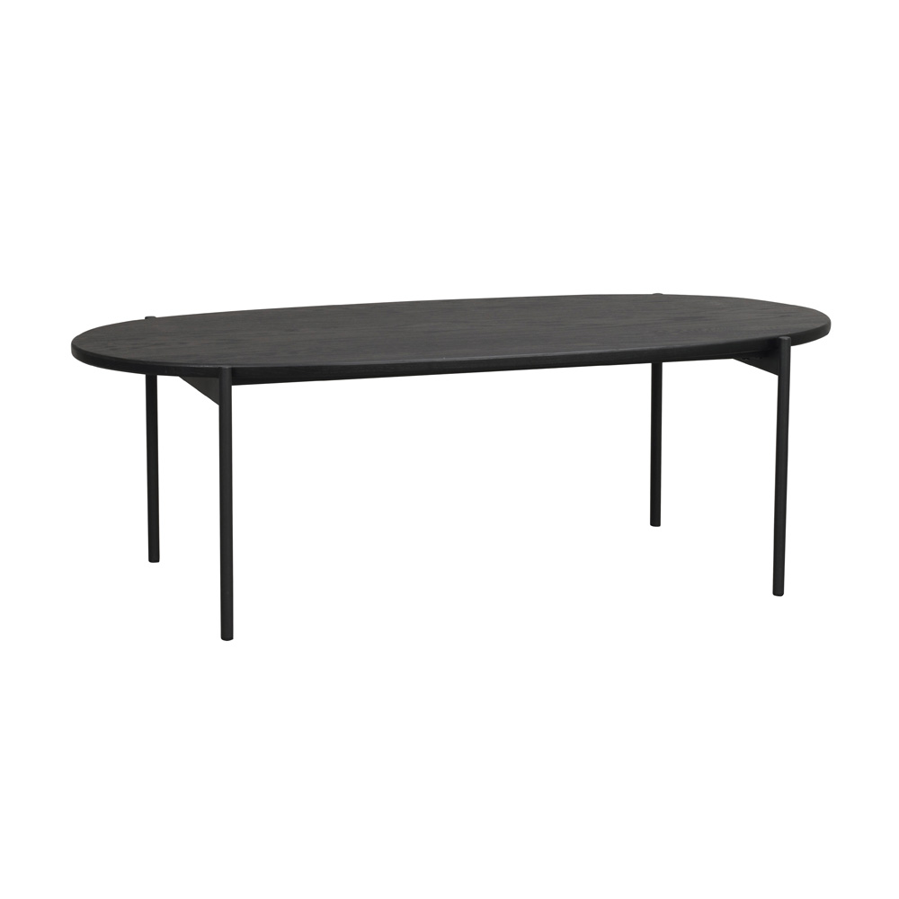 Rowico Skye soffbord ovalt 120x60 svart ek/svart