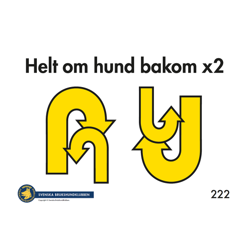 A4 FORTSÄTTNINGSKLASS - Skyltar för Rallylydnad nr 201-224