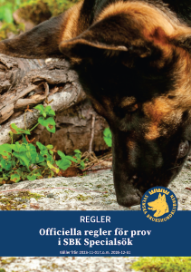 Regler - Officiella regler för prov i SBK Specialsök