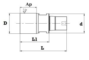 HM Ämne löstoppsfräs QCH 12 mm K10