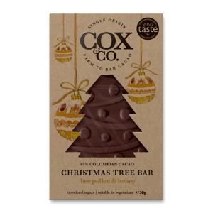 Cox Co Bee Pollen and Honey Christmas Tree Bar (60%) 50g