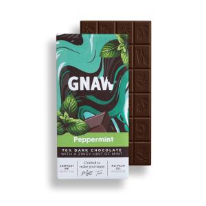 GNAW Peppermint Dark Chocolate Bar 80g